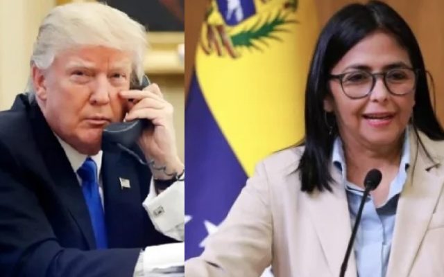 Trump señala Delcy Rodríguez «es una persona estupenda»