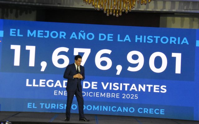 Dicen RD obtuvo logro histórico de 11,676,901 turistas en 2025