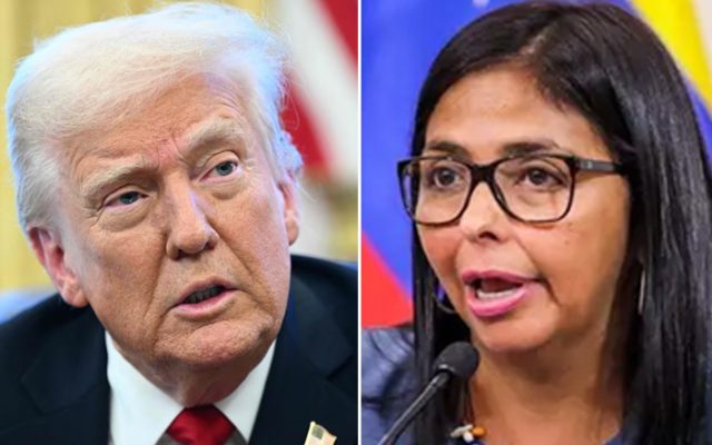 Trump advierte a Delcy “pagará un precio alto” si no actúa bien