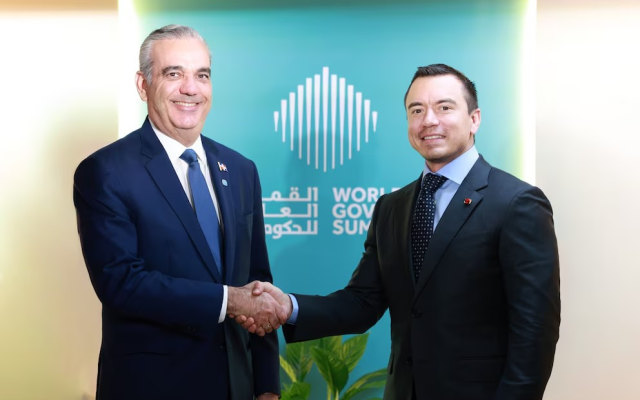 DUBAI: Luis Abinader se reúne con el presidente de Ecuador