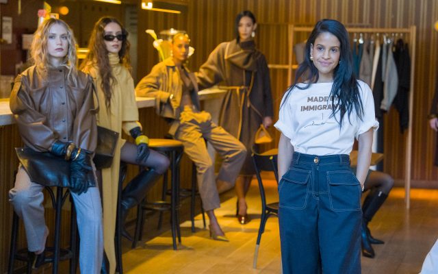 NY: Dominicana Dwarmis viste el invierno con una colección femenina