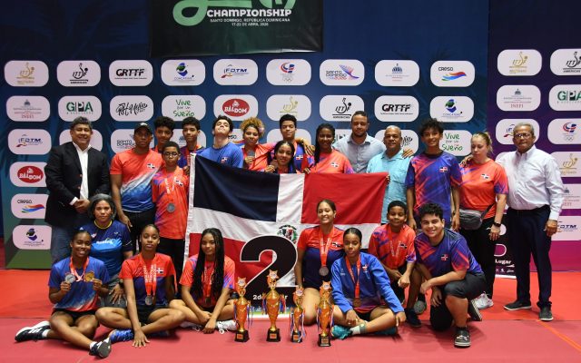RD obtiene el segundo lugar Juvenil del Caribe Tenis de Mesa