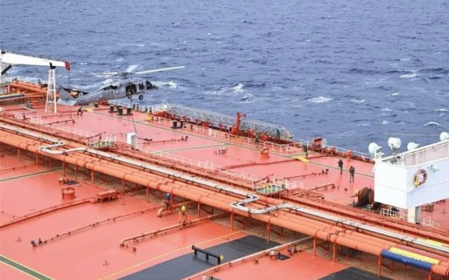 Fuerzas EU abordan petrolero llevaba crudo iraní en el Índico