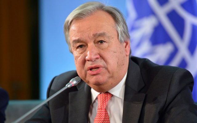 Antonio Guterres alerta que la carta de la ONU está en peligro