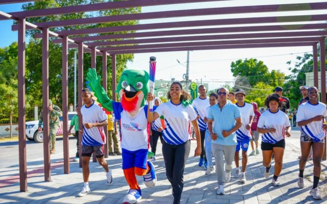 Municipio de Neiba recibe la antorcha de los XXV JCC SD26