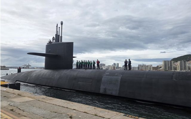 Atraca en Gibraltar el mayor submarino nuclear de EEUU