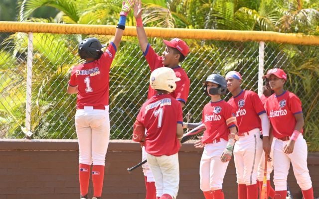 Distrito Nacional, Valverde y SD invictos en torneo beisbol U12