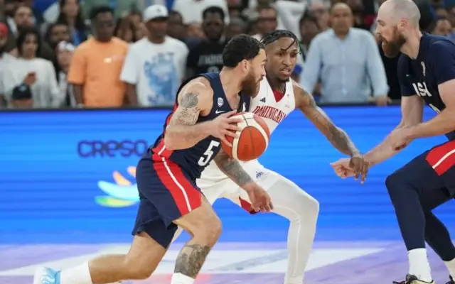 Dominicana cae por la mínima ante EEUU en Clasificatorio FIBA