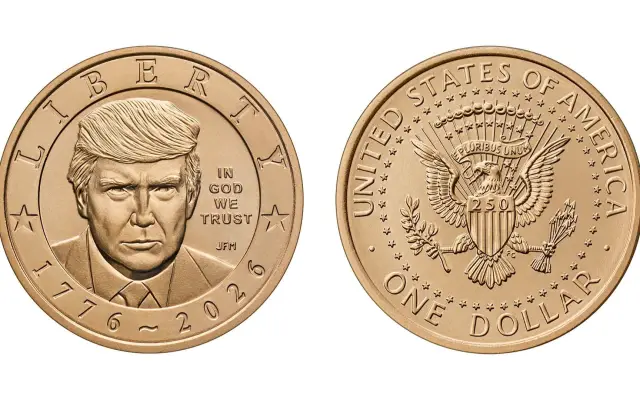 EEUU confirma acuñará moneda un dólar con imagen de Trump