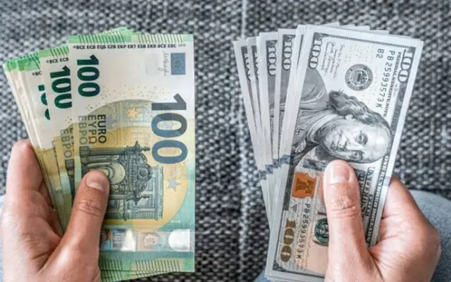 Dólar bajó 31 cts. y euro subió; eran vendidos a $58.74 y $69.99