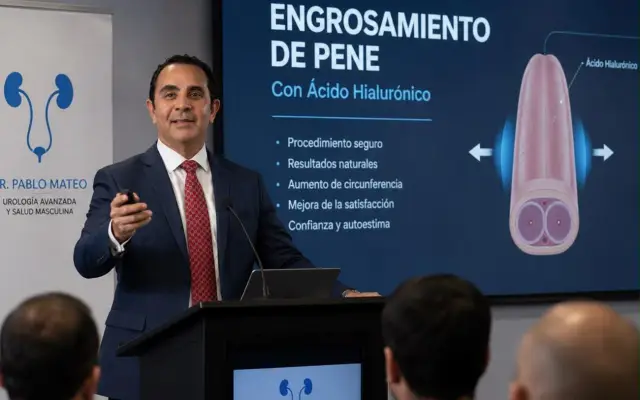 Urólogo destaca engrosamiento peneano con ácido hialurónico