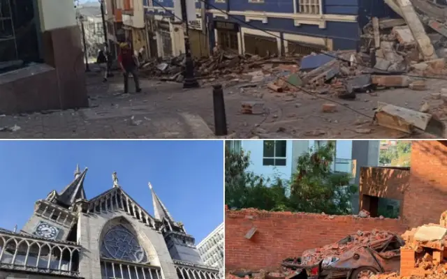 Fuerte sismo de magnitud 7,4 sacude a gran parte Colombia
