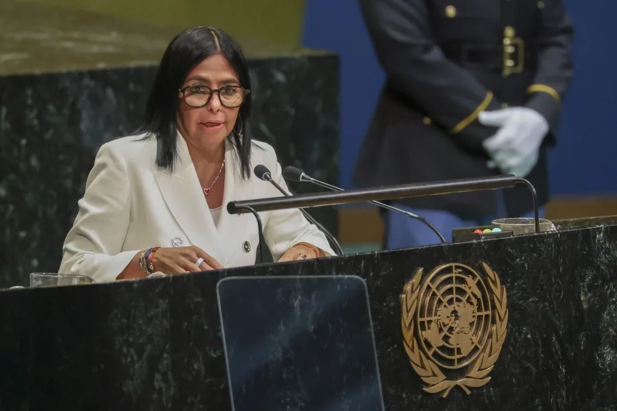 Delcy Rodríguez anuncia ante la ONU elecciones en Venezuela