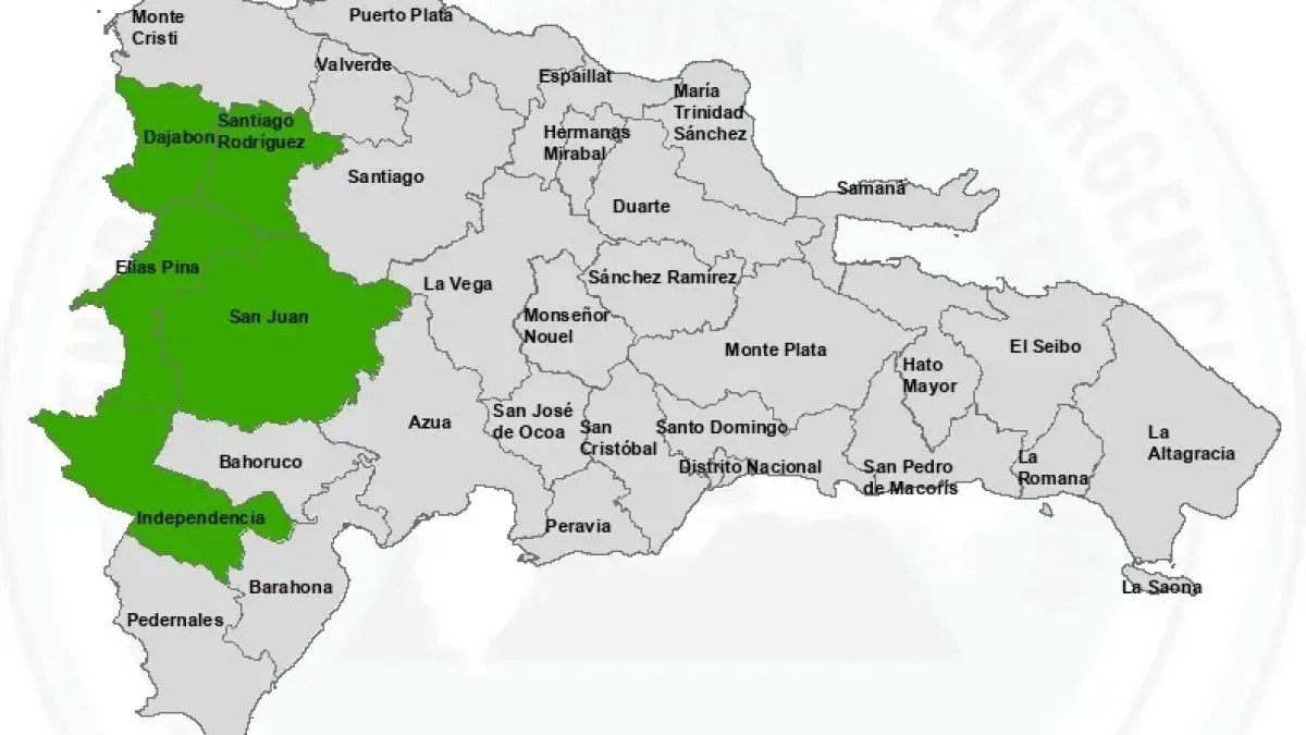 COE coloca cinco provincias en alerta verde por crecidas