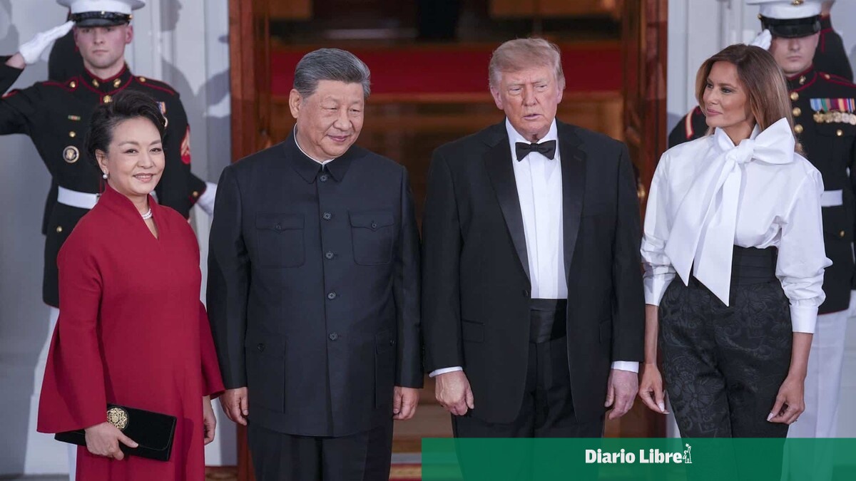 Trump recibe a Xi Jinping en cena de Estado en la Casa Blanca