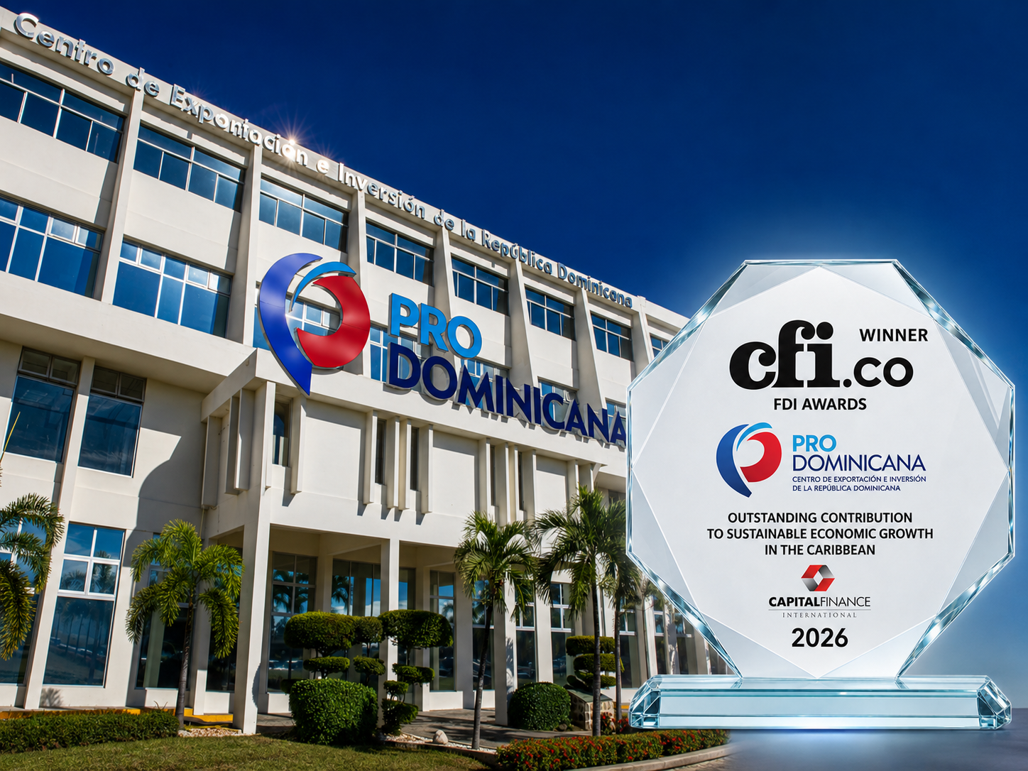 ProDominicana gana premio de CFI.co por impulso a la inversión