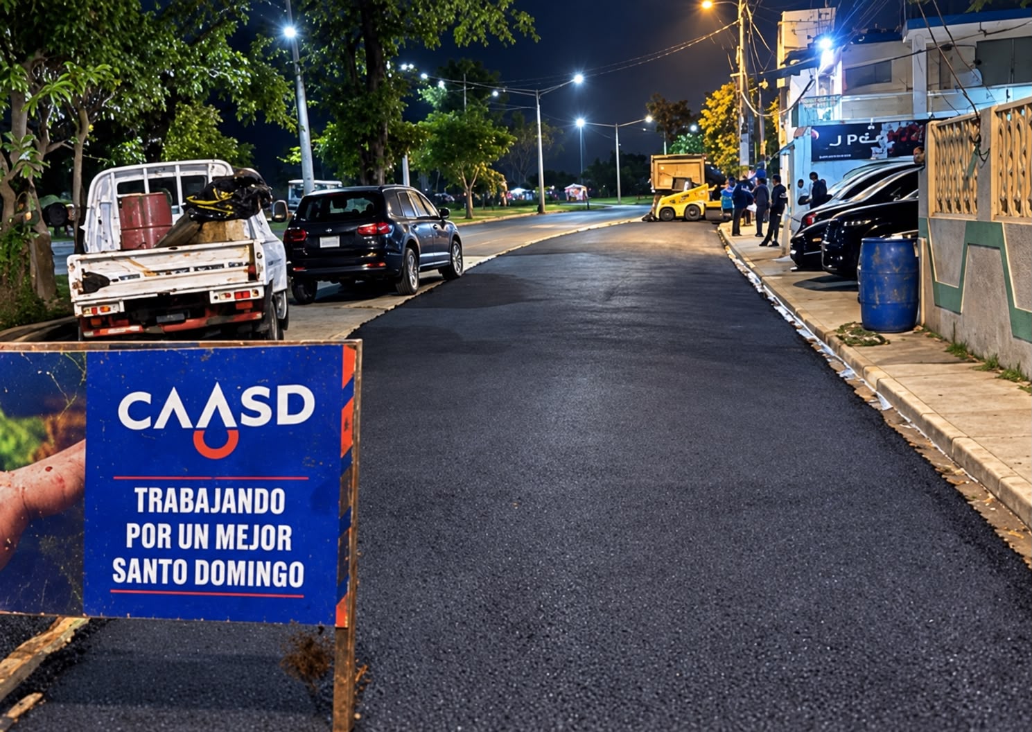 Caasd asfalta 12,595 metros cuadrados de calles en Santo Domingo