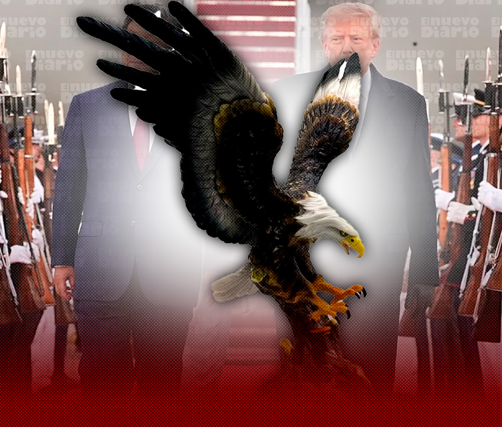 Trump regala a Xi una estatua de un águila calva en la Casa Blanca