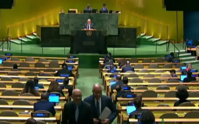 Tensión en ONU: Waltz exige al canciller cubano irse del podio
