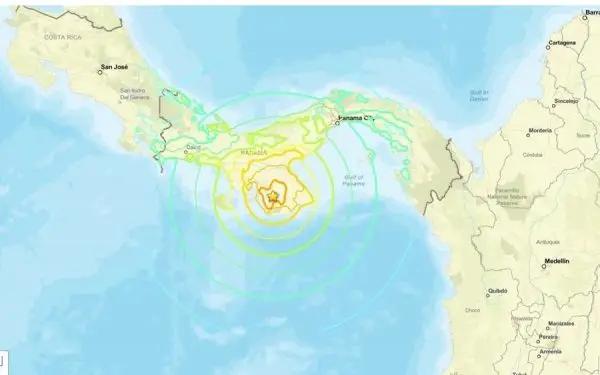 Terremoto 7,7 sacude Panamá y activa una amenaza de tsunami
