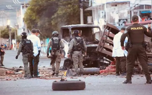 Policías heridos tras explosión frontera Colombia y Venezuela