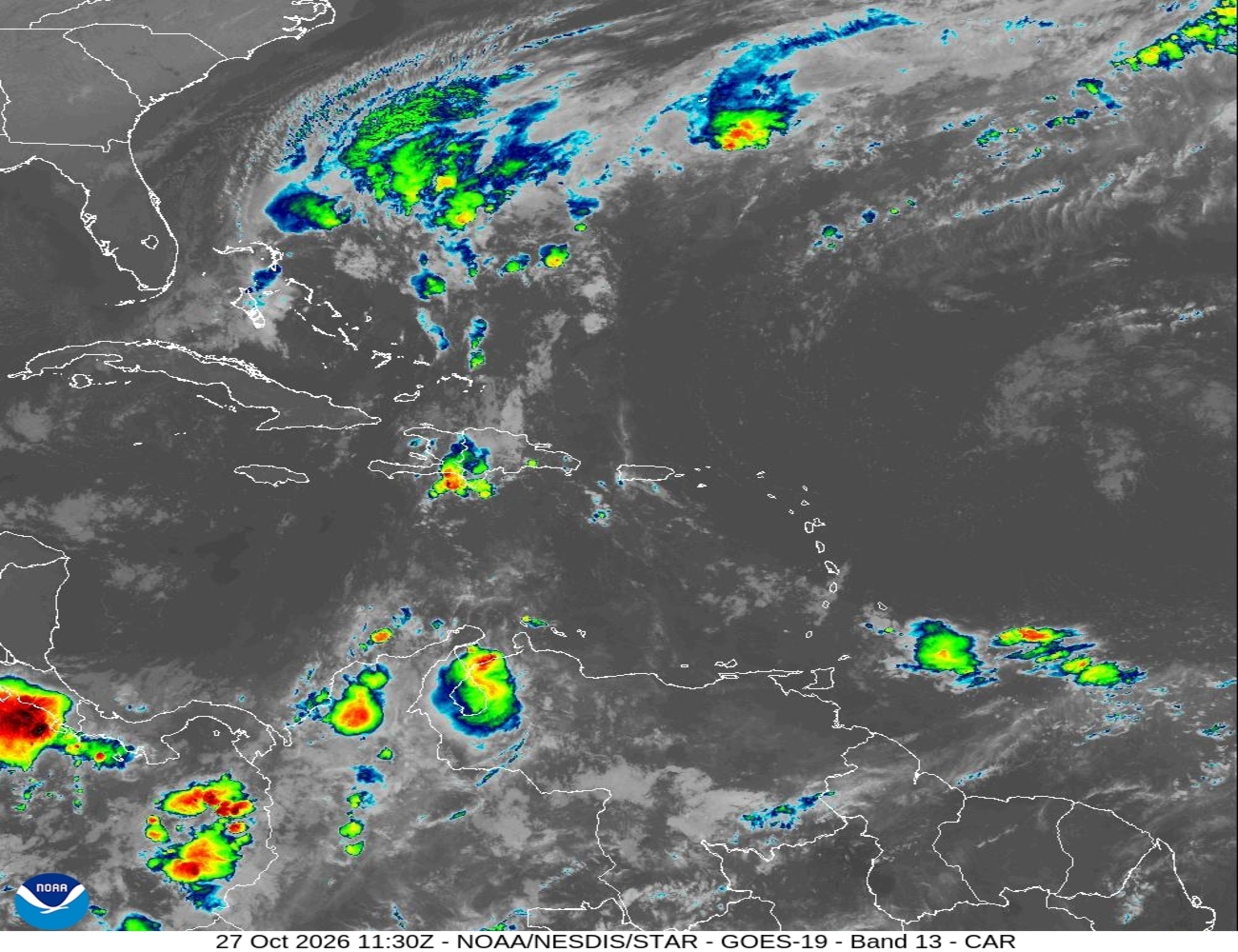 Vaguada provocará fuertes aguaceros y tormentas en varias provincias