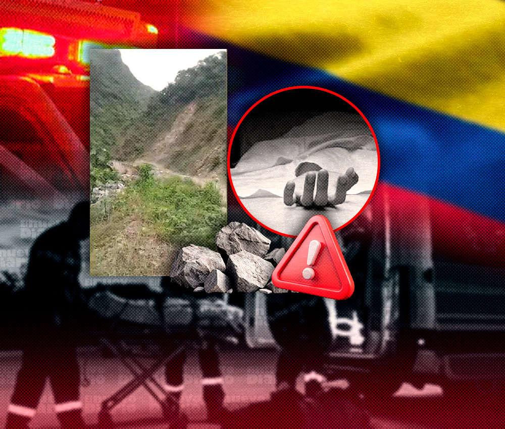 Derrumbe de rocas deja cuatro muertos y tres heridos en Colombia