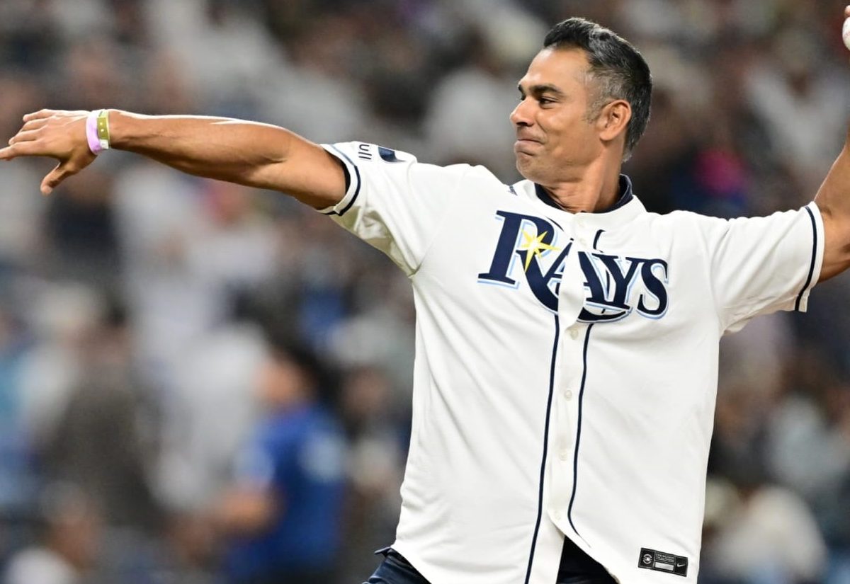 Carlos Peña lanza honor en juego Rays-Yankees