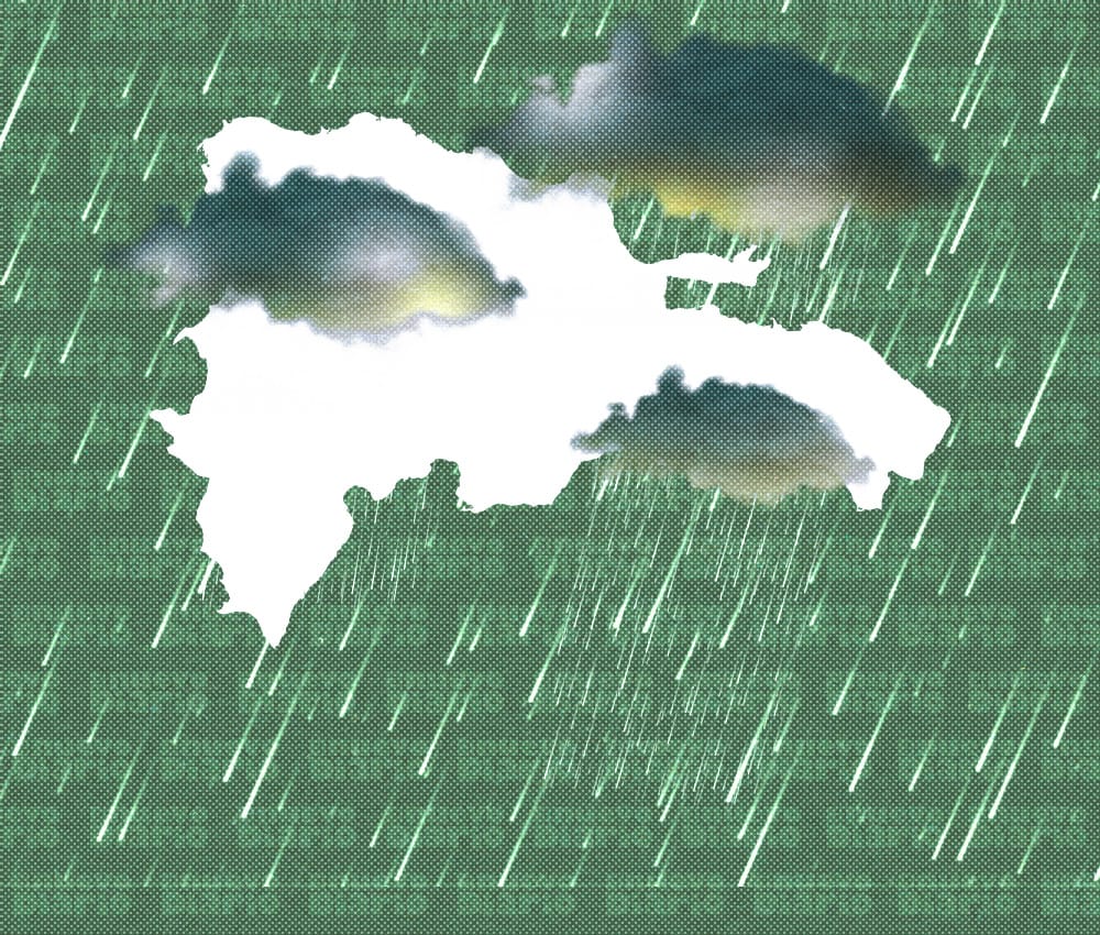 Indomet coloca siete provincias en alerta por lluvias de vaguada