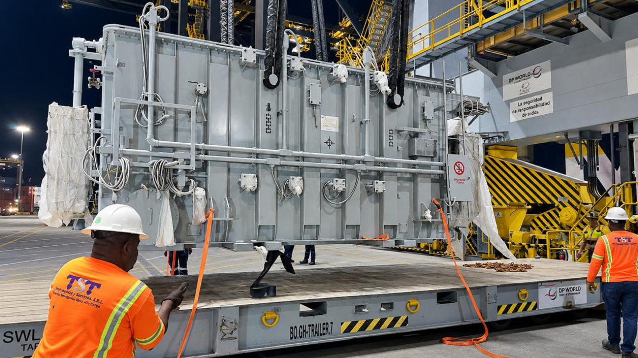 Edesur recibe seis transformadores de potencia por RD 531.8 millones